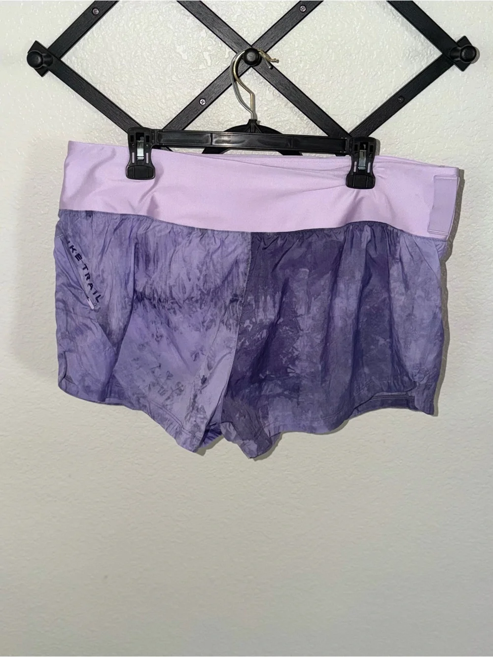 Nike Trail Repel Women’s Running Shorts Purple Lavender 3” Lined Hiking Athletic